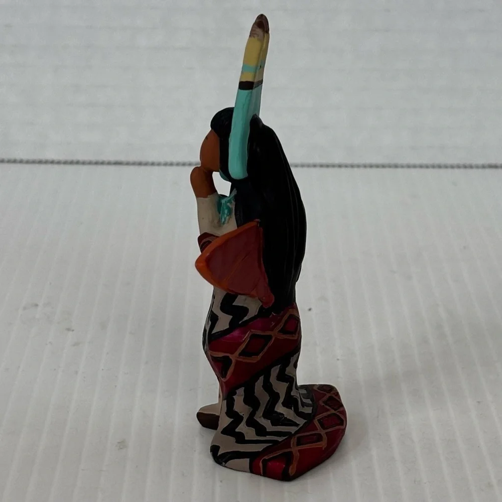 Native American Indian Woman Angel April Roma DeVivaldi (signed Back Bottom)